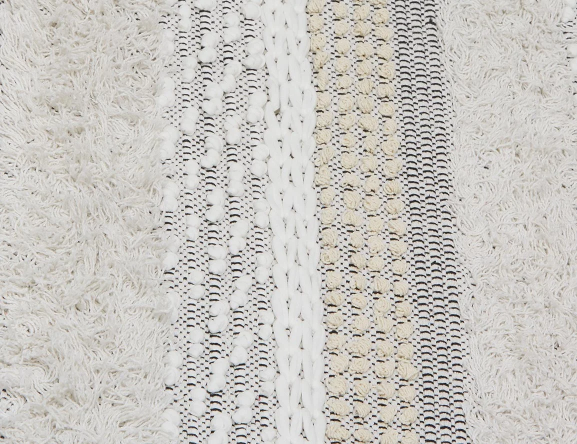 DANYA — Woven tufted cotton rug 5'x9' - Image 3