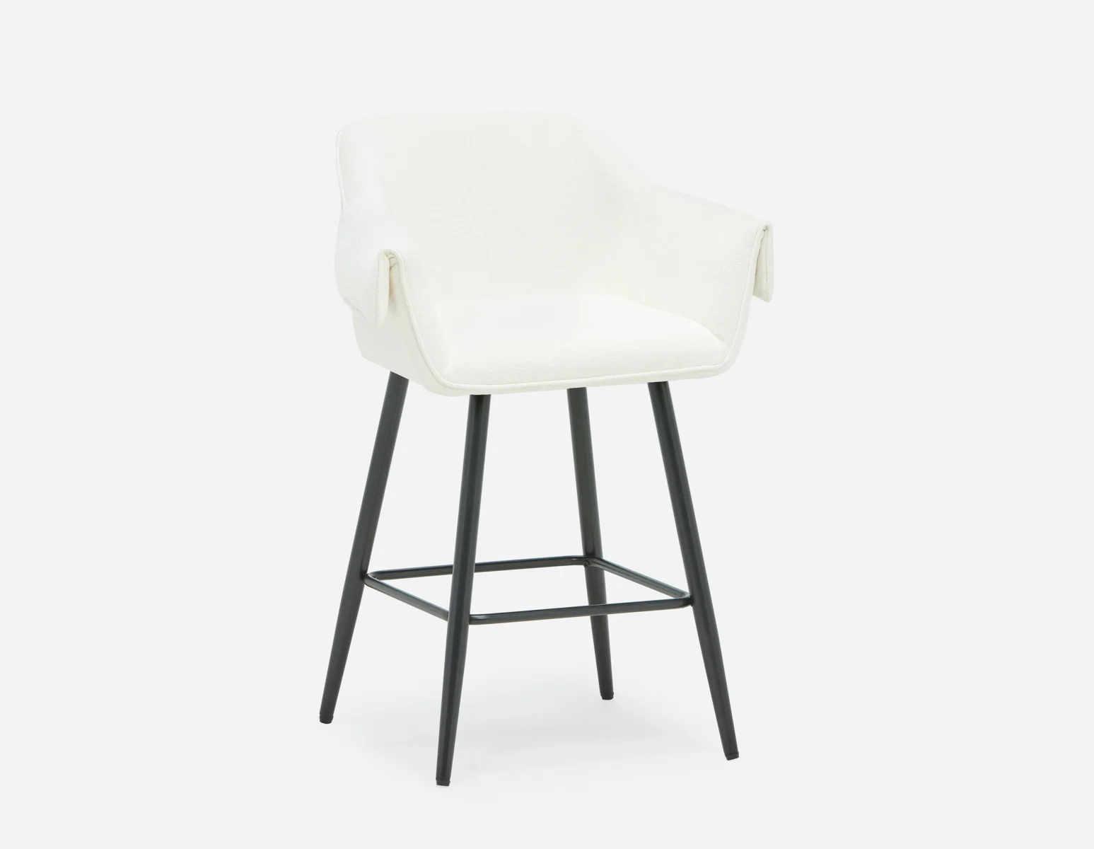 RALPH — Mid-century upholstered counter stool 66cm - Image 13