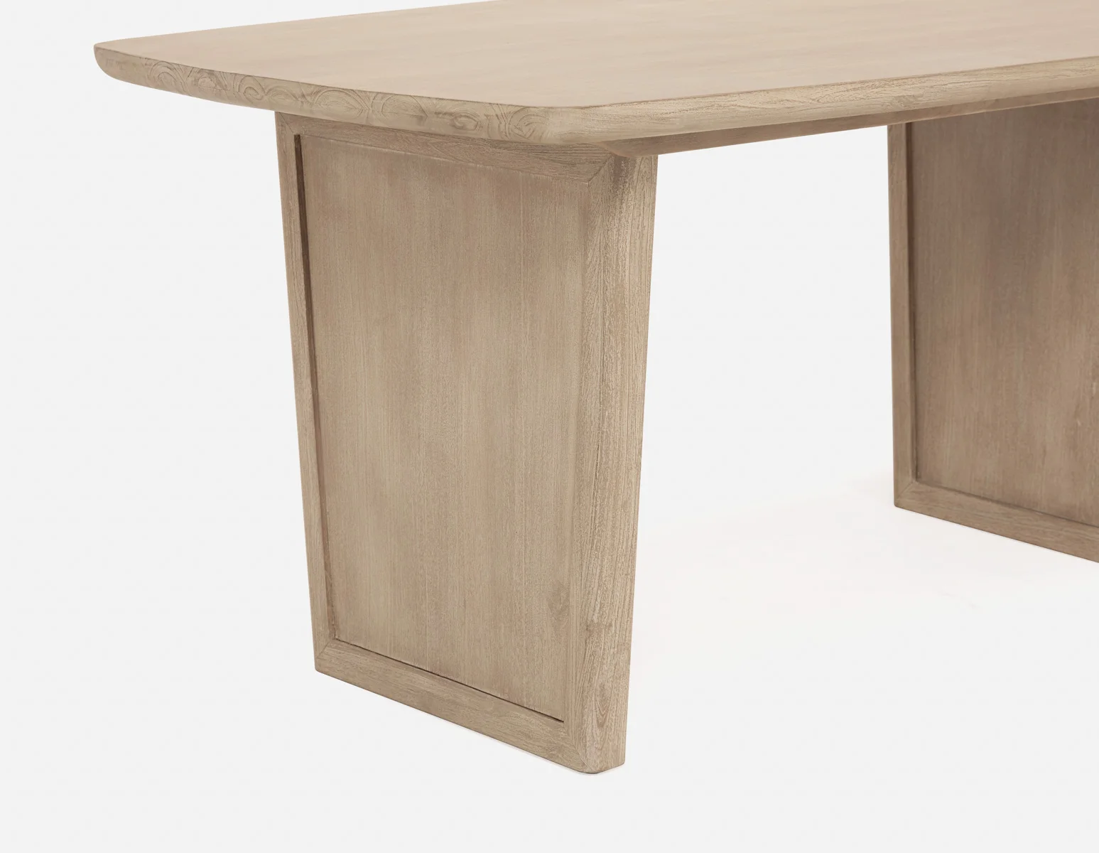 SAHARA — Solid acacia wood dining table 160 cm - Image 6