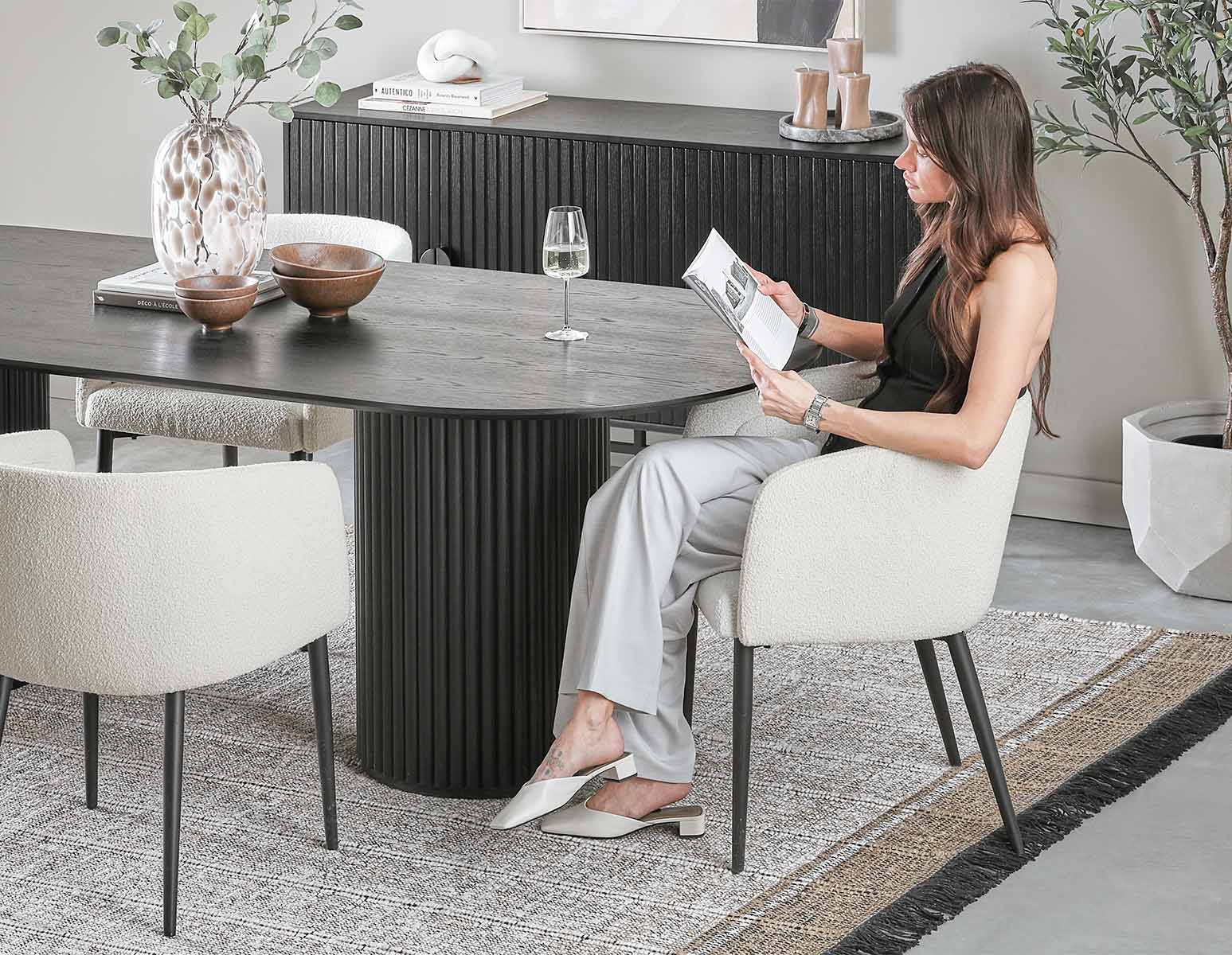 RHODES — Oval dining table 240cm (89-09-58-20-D) - Image 9