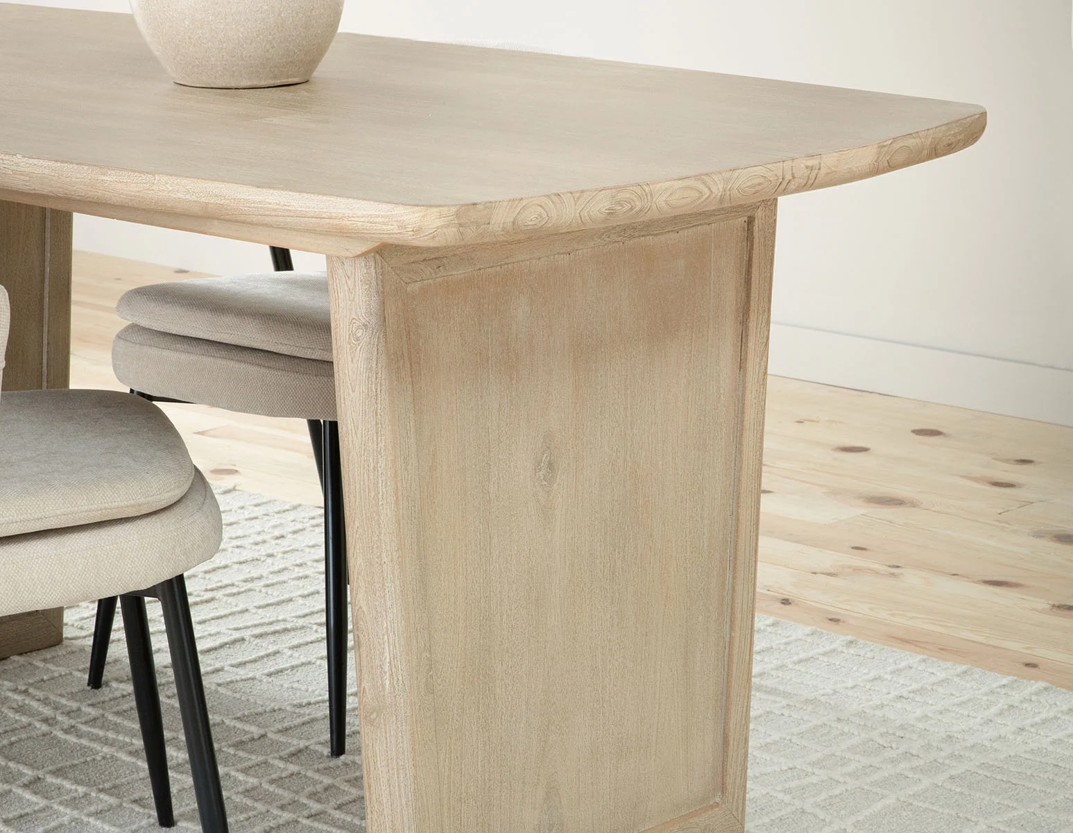 SAHARA — Solid acacia wood dining table 160 cm - Image 10