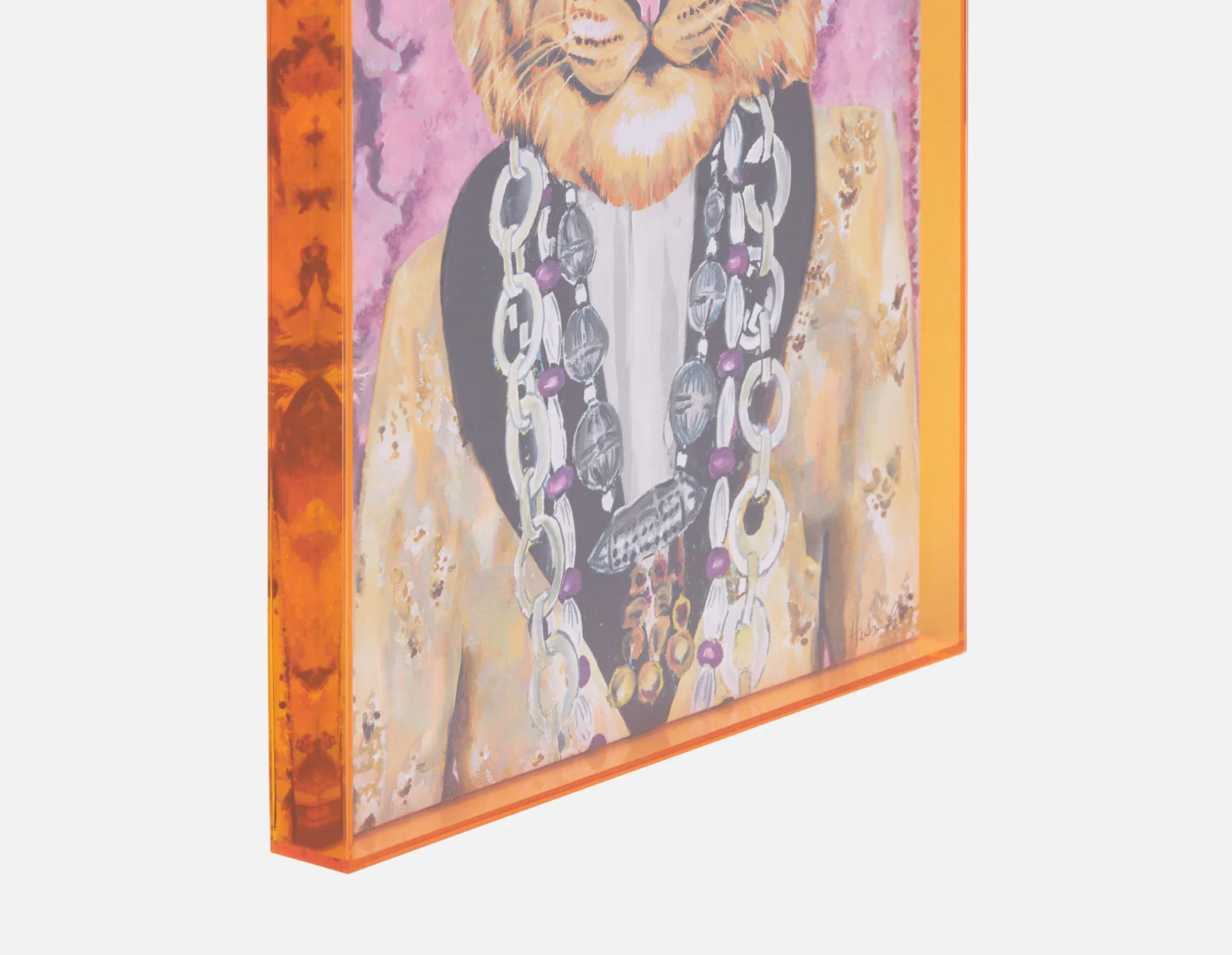 GOLDIE I — Acrylic shadow box art 45 x 60 cm - Image 8