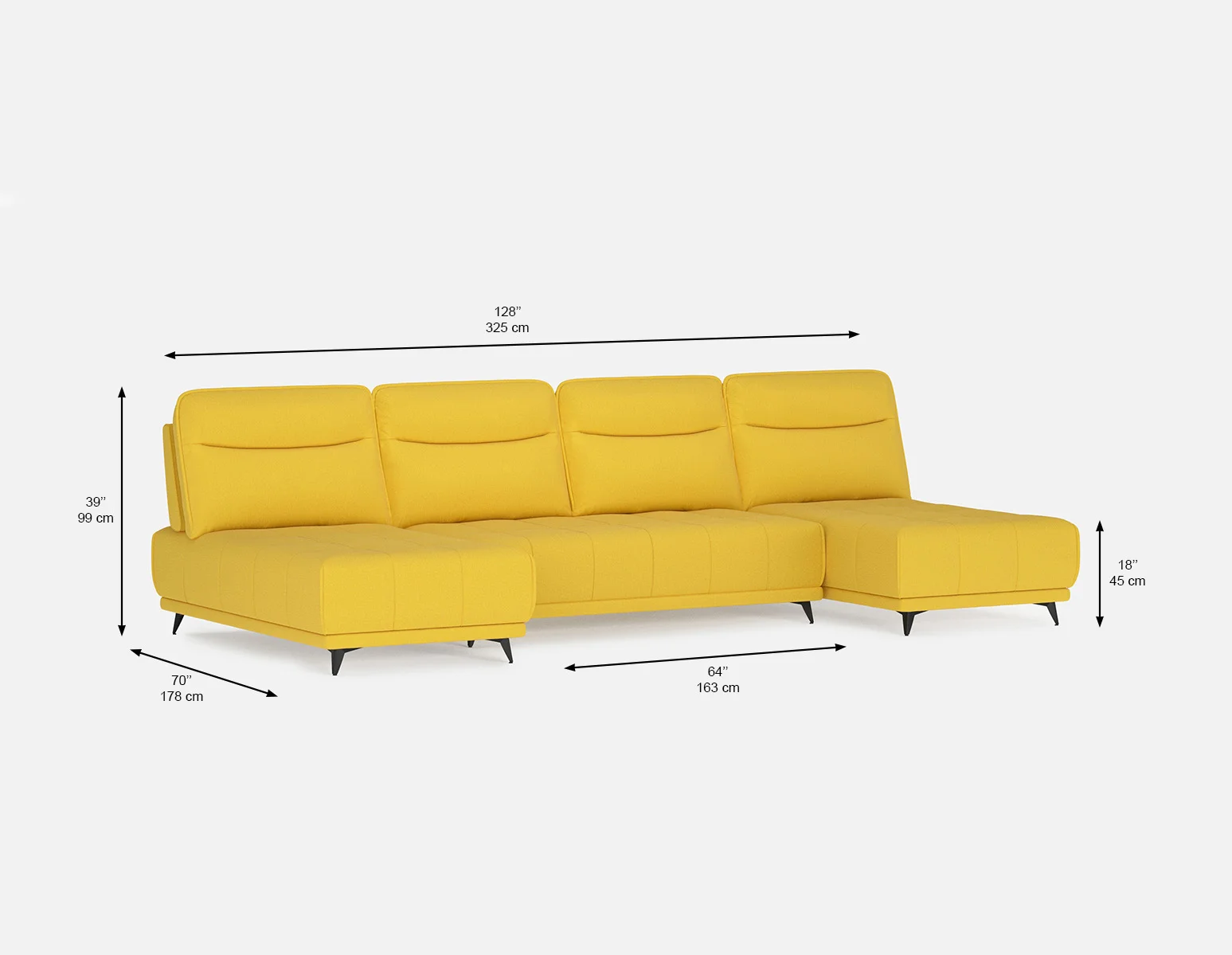 SIMON — 3-pc modular interchangeable sofa (77-31-57-50) - Image 8