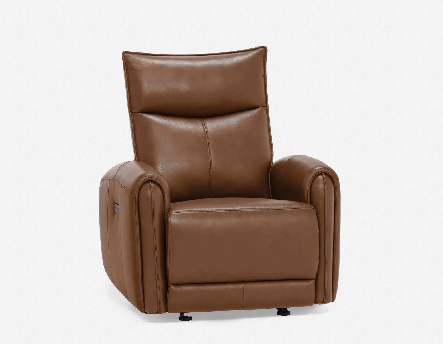 CALVERO — Contemporary power-reclining and glider 100% leather armchair with usb port (84-12-10-96-F) - Image 19
