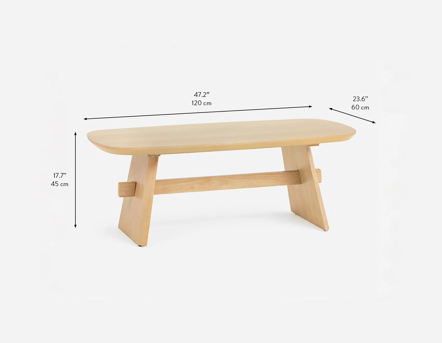 SOLENE — Modern scandinavian coffee table 120cm - Image 7