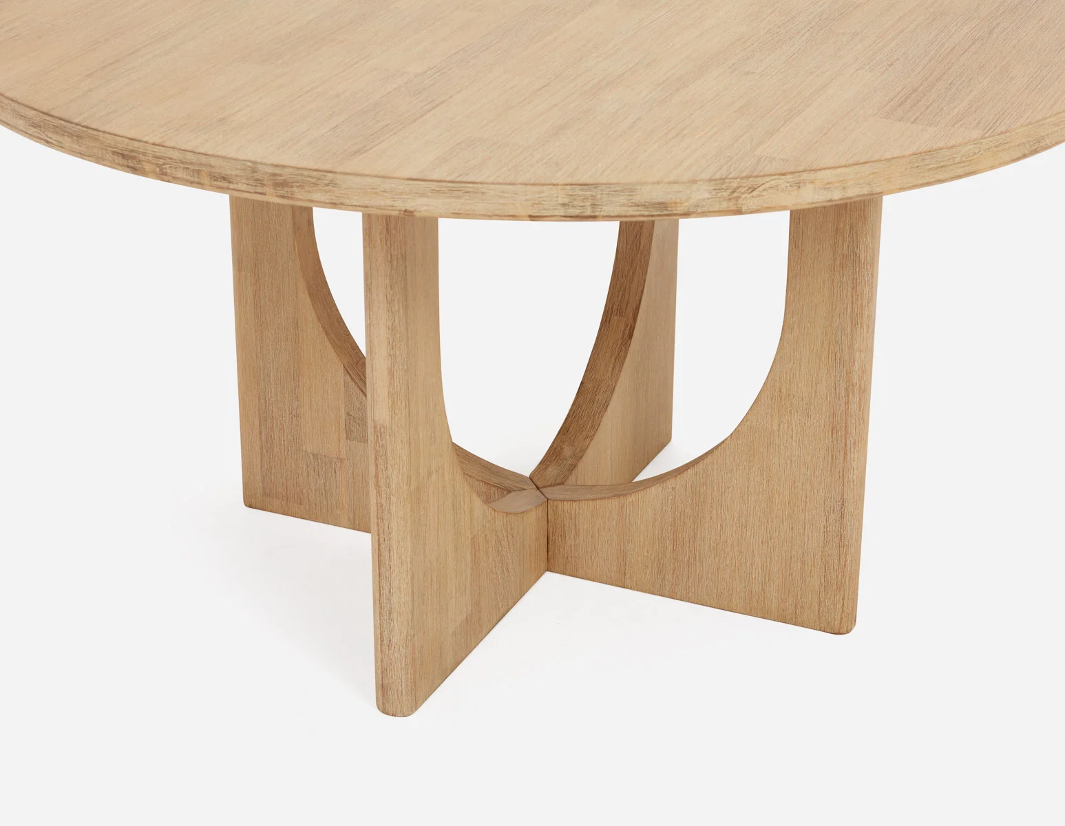 PRIYA — Round acacia wood dining table 140cm (82-02-54-42) - Image 6