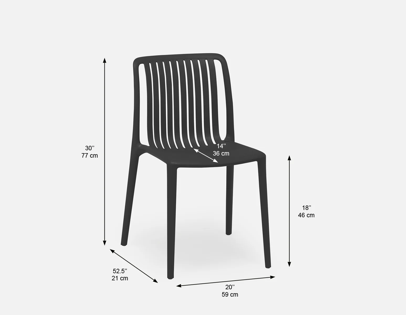 LENNY — Indoor/outdoor dining chair (33-27-28-20) - Image 8