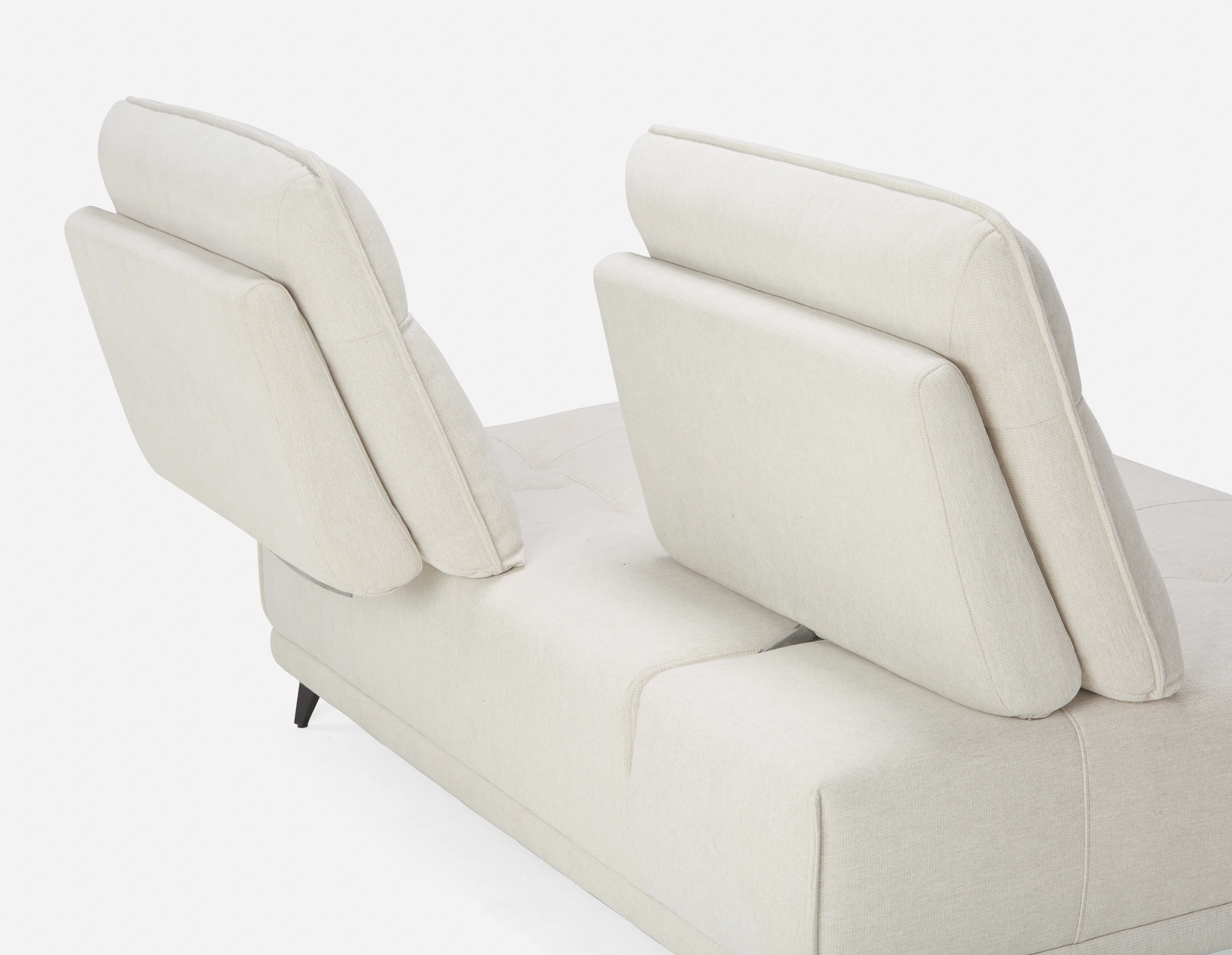 SIMON — Modern contemporary armless loveseat with adjustable backrest (75-79-85-95) - Image 4
