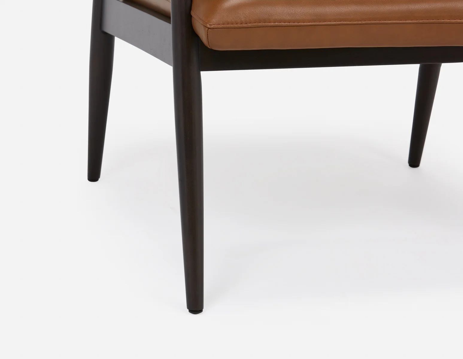 LATONA — 100% leather mid-century modern accent chair (71-53-26-96) - Image 5