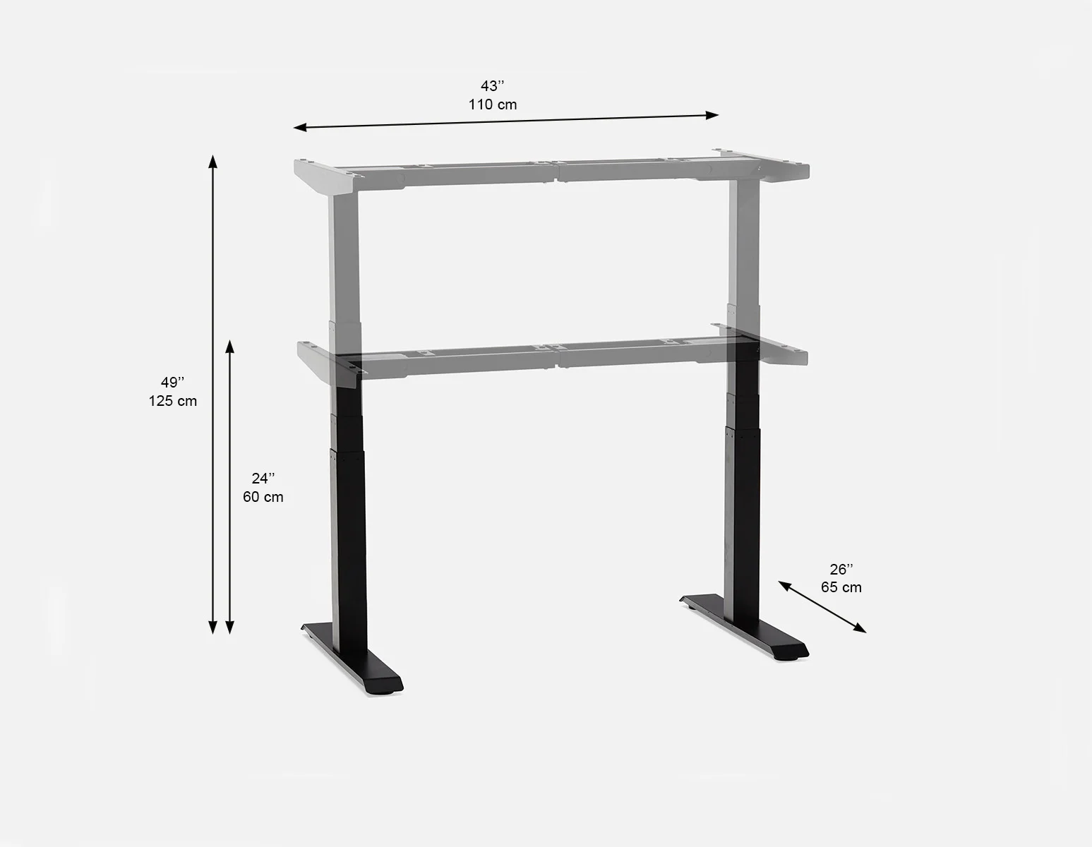 LIFT — 3-stage dual motor electric desk (47-96-60-20) - Image 12