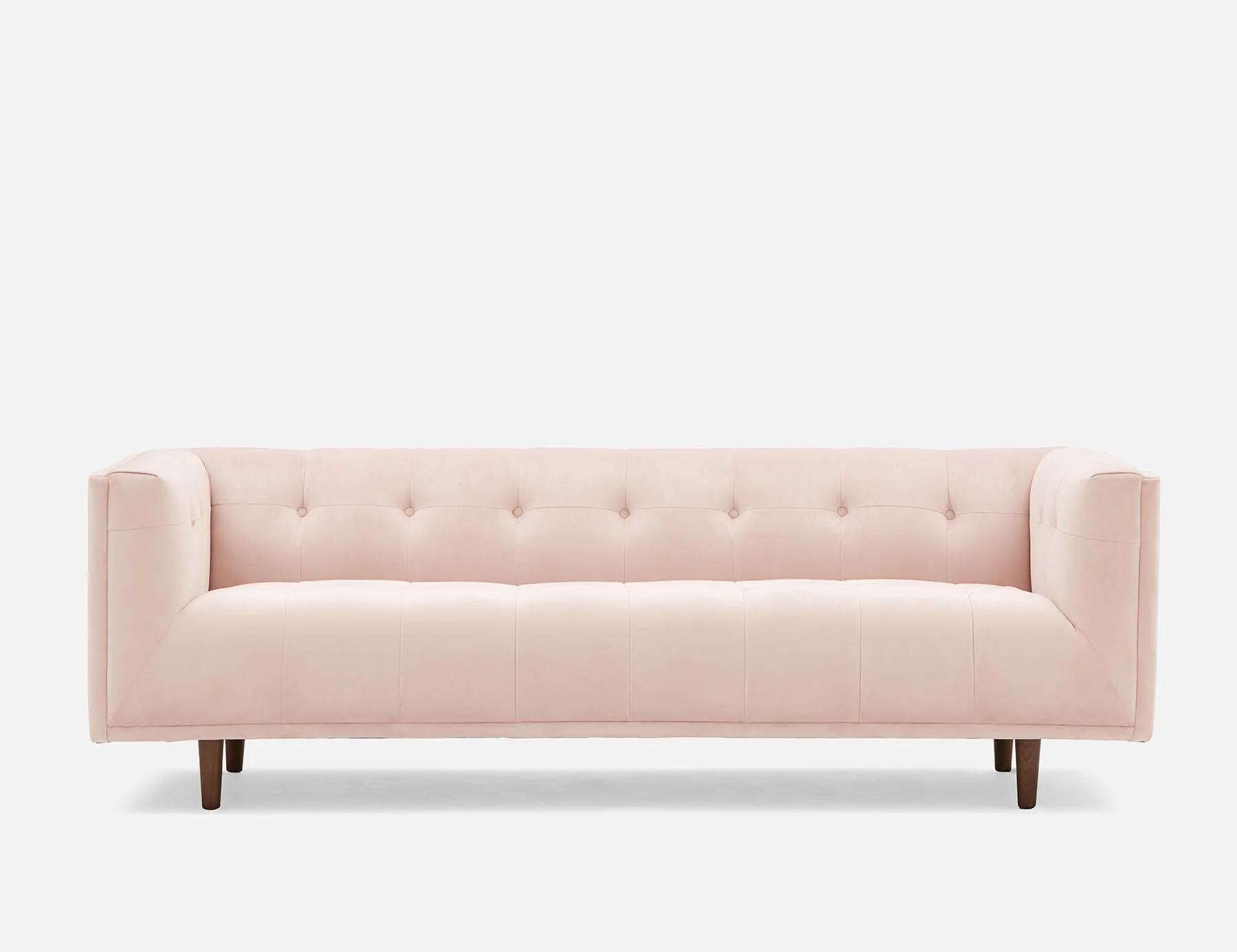 LORETTA — Mid-century modern velvet 3-seater sofa (18-76-63-68) - Image 3