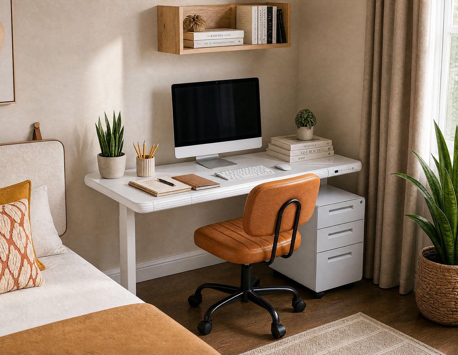 JETSON — 2-stage single motor electric desk 120 cm (66-03-10-10)