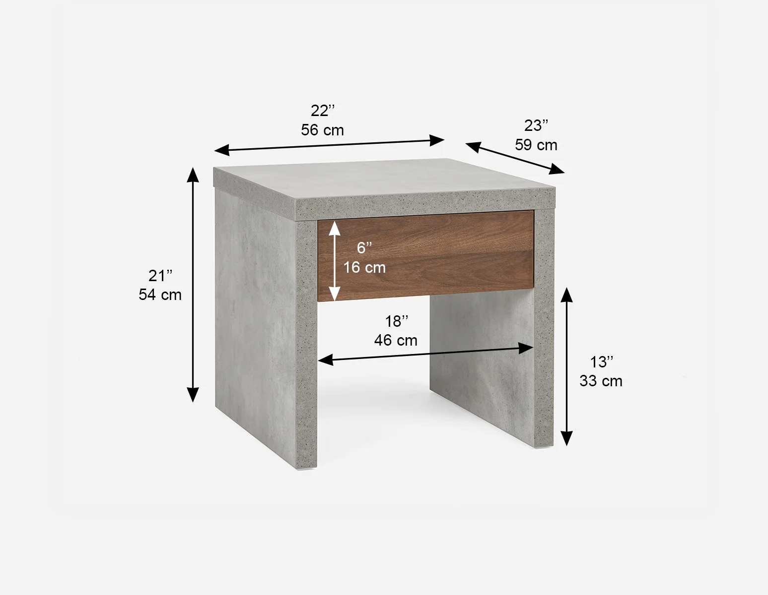 LIAM — Industrial chic end table 56 cm - Image 8