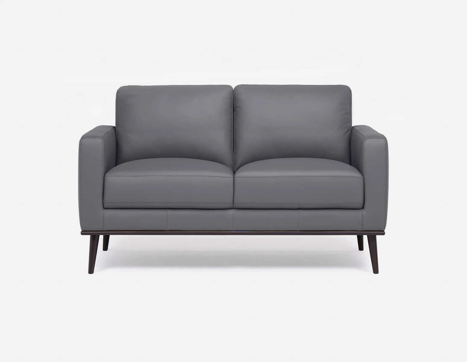 BETTA — 100% leather mid century loveseat (24-76-17-30) - Image 2
