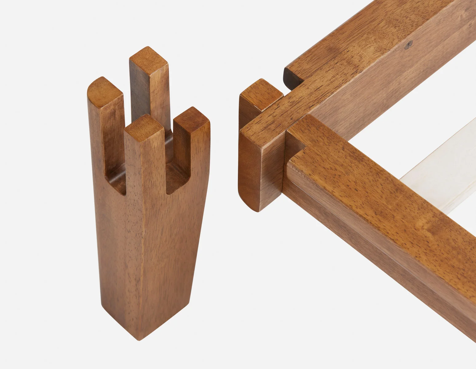 BENA — Mid-century modern double size bed frame (26-13-35-97) - Image 4