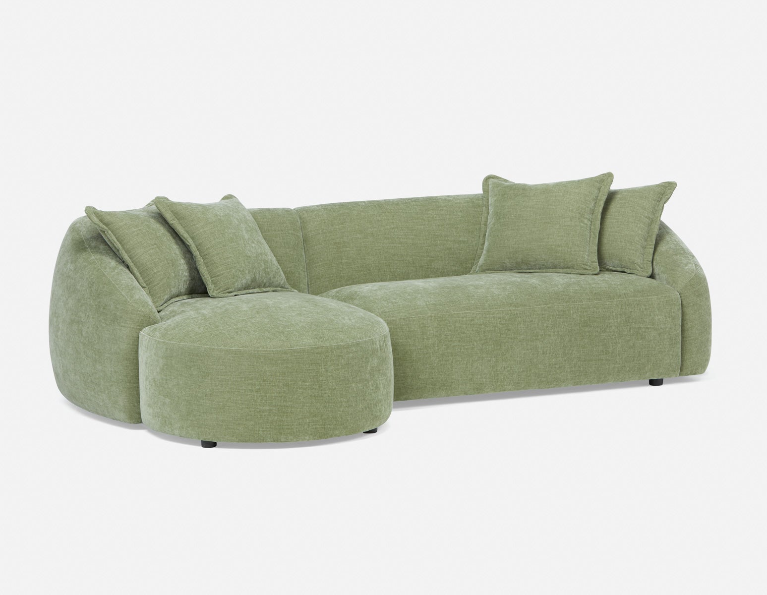 DOYER — Modern left-facing sectional sofa (65-67-59-70)
