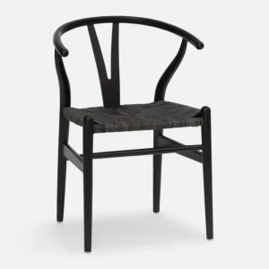 DENMARK — Beech wood and paper cord dining chair (70-01-11-20)