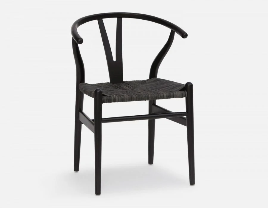 DENMARK — Beech wood and paper cord dining chair (70-01-11-20)