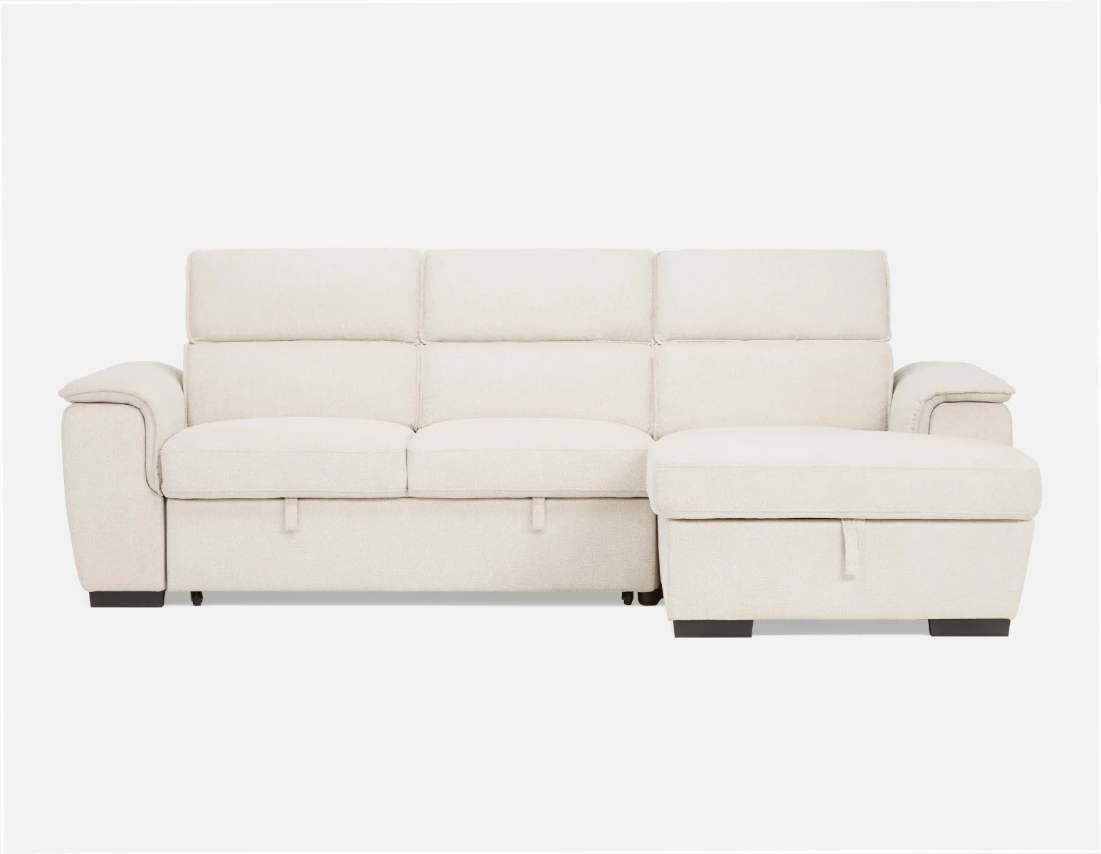 ODETTE — Contemporary right-facing sectional sofa-bed with storage (85-58-17-95) - Image 3