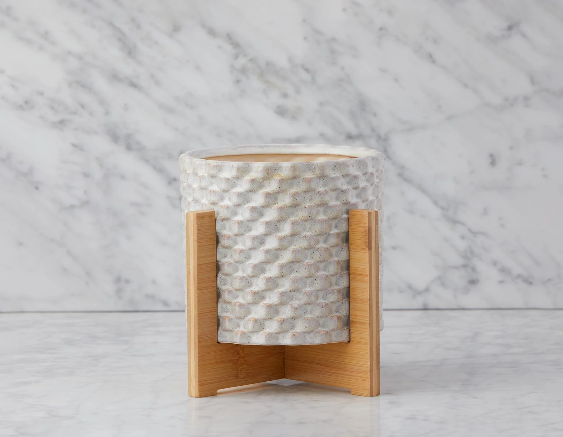 RHETT — Planter with bamboo stand 27 cm - Image 8