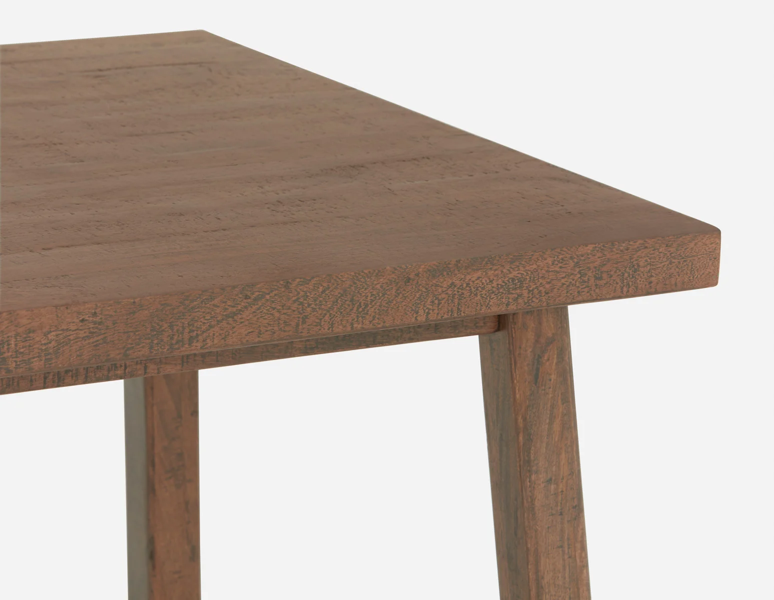 THESSALIA — Rustic farmhouse distressed solid mango wood dining table 150 cm (22-54-73-96) - Image 6