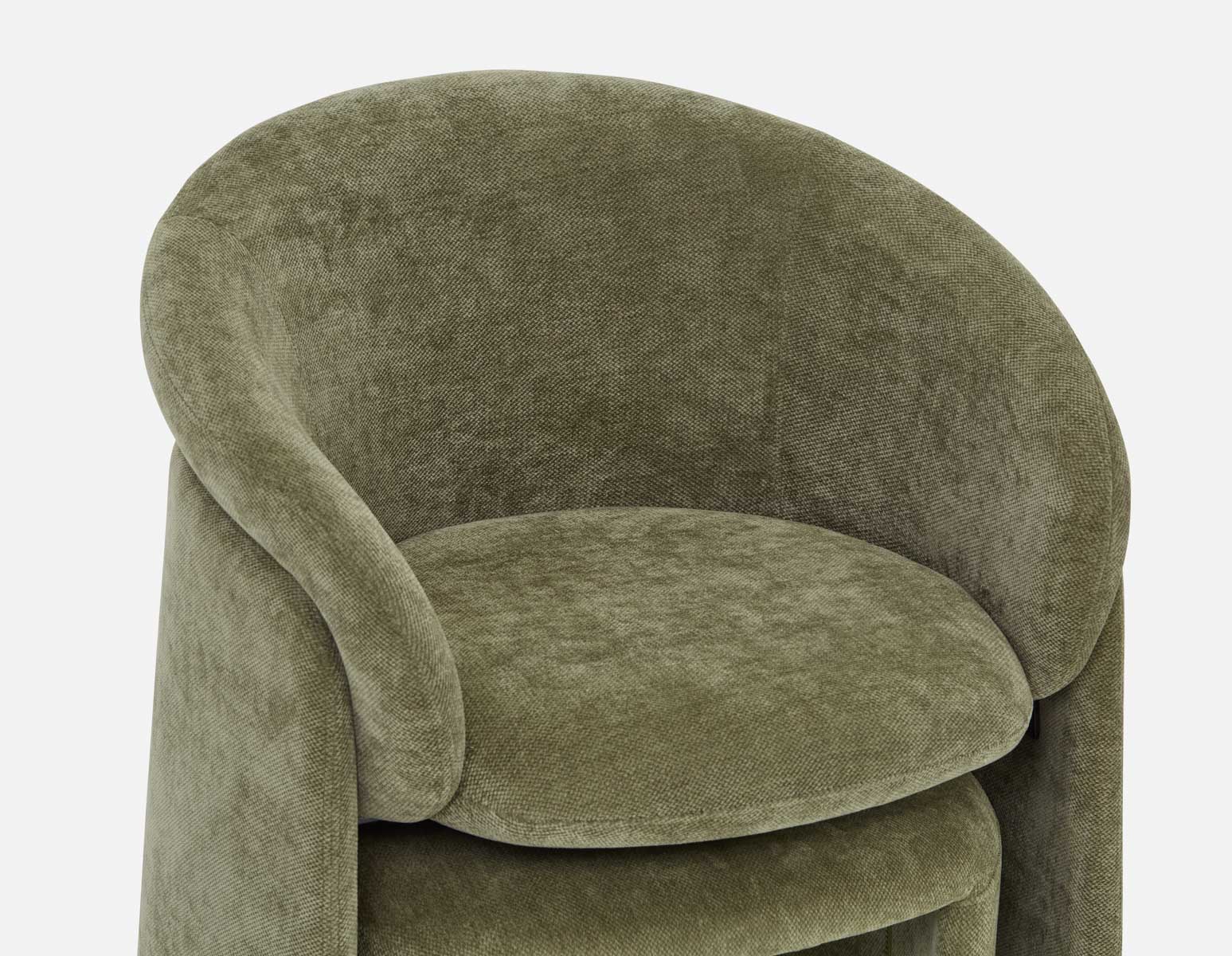 HANCHA — Modern accent chair with ottoman (03-82-64-70) - Image 8