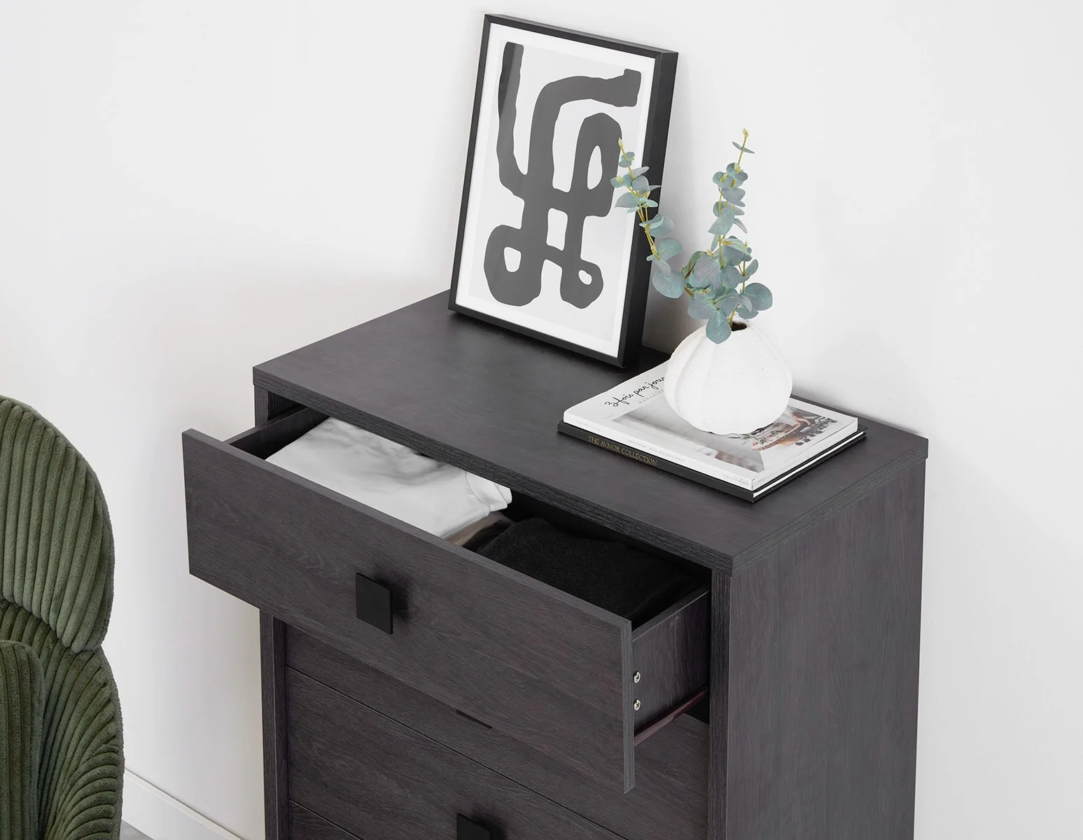 KIERA — Mid-century modern 5-drawer chest (35-85-30-20) - Image 13