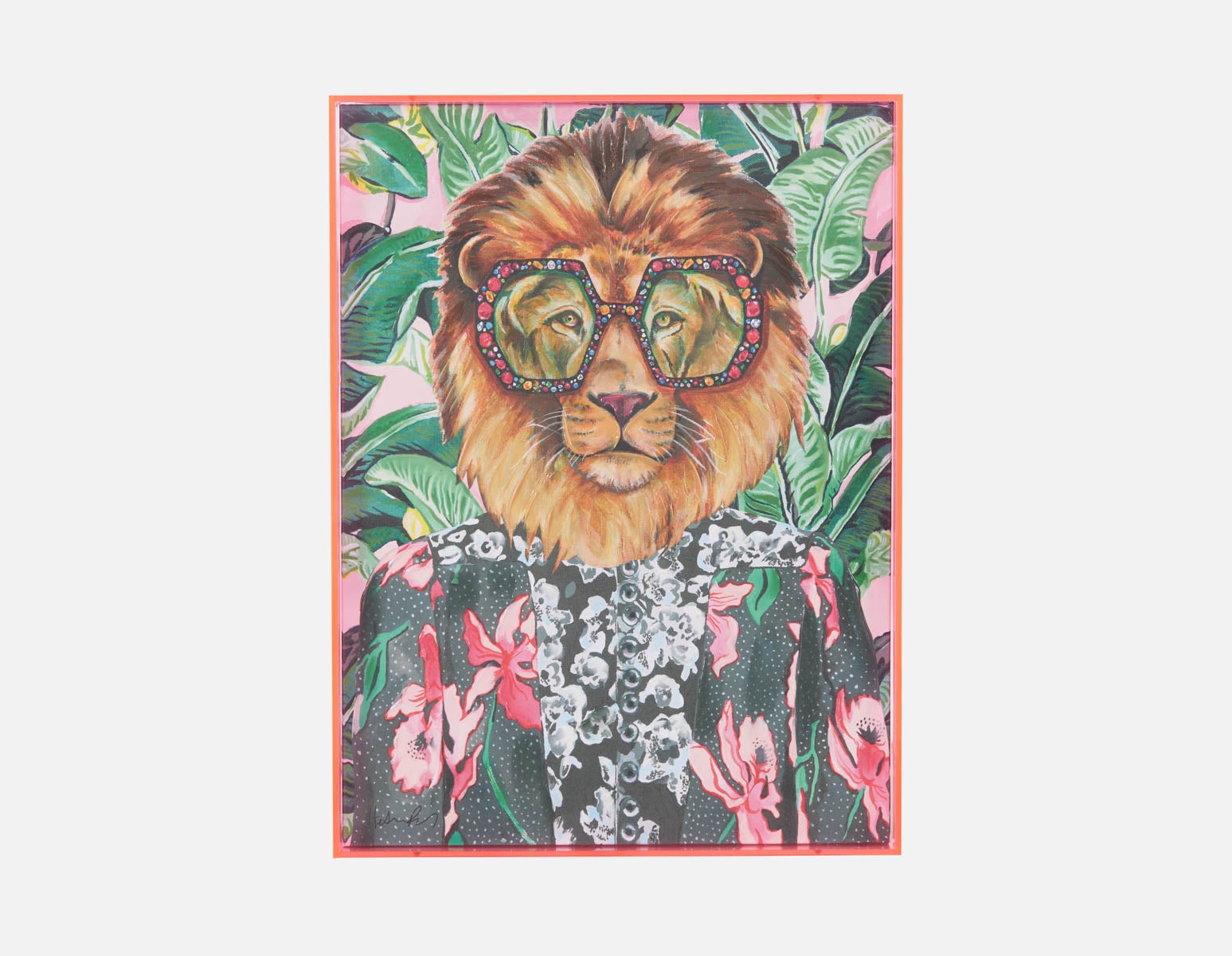 GOLDIE IV — Acrylic shadow box art 45 x 60 cm