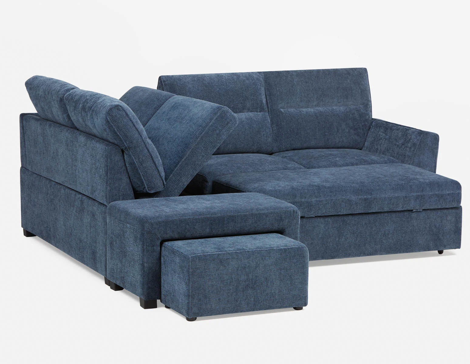 MINNESOTA — Left-facing sectional sofa-bed with storage (12-24-39-60) - Image 13