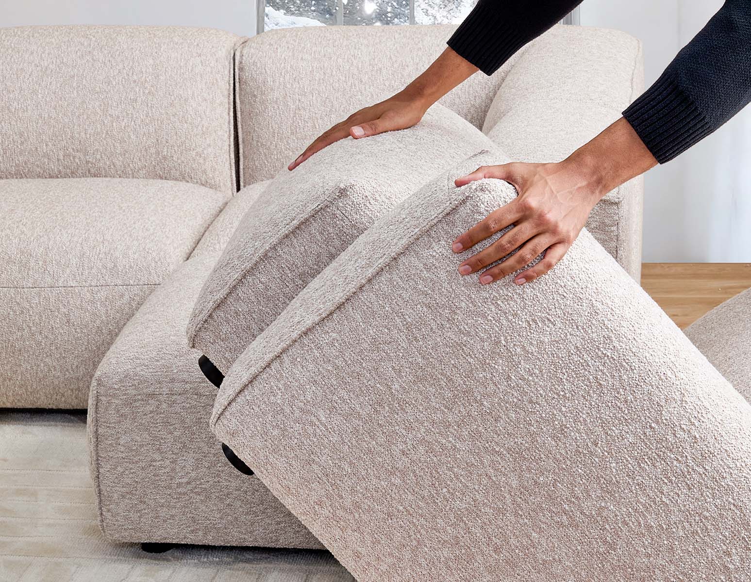 GABE — 5-pc apartment sized modular sectional sofa - Image 12