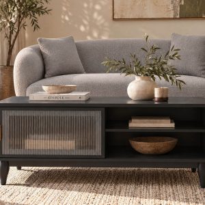 ALLESSIO — Modern contemporary coffee table with storage (00-88-74-20)