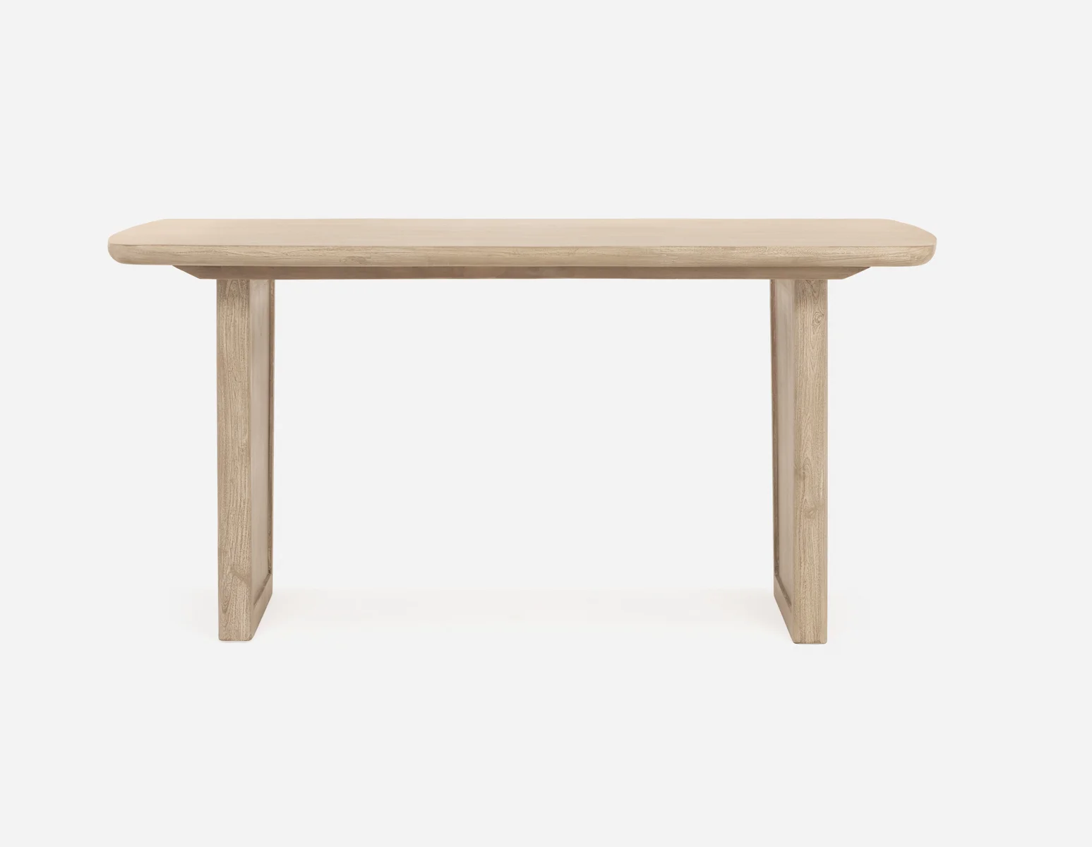 SAHARA — Solid acacia wood dining table 160 cm - Image 3