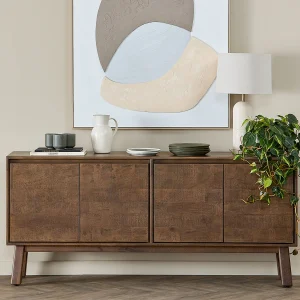 THESSALIA — Distressed solid mango wood sideboard (96-58-97-96)