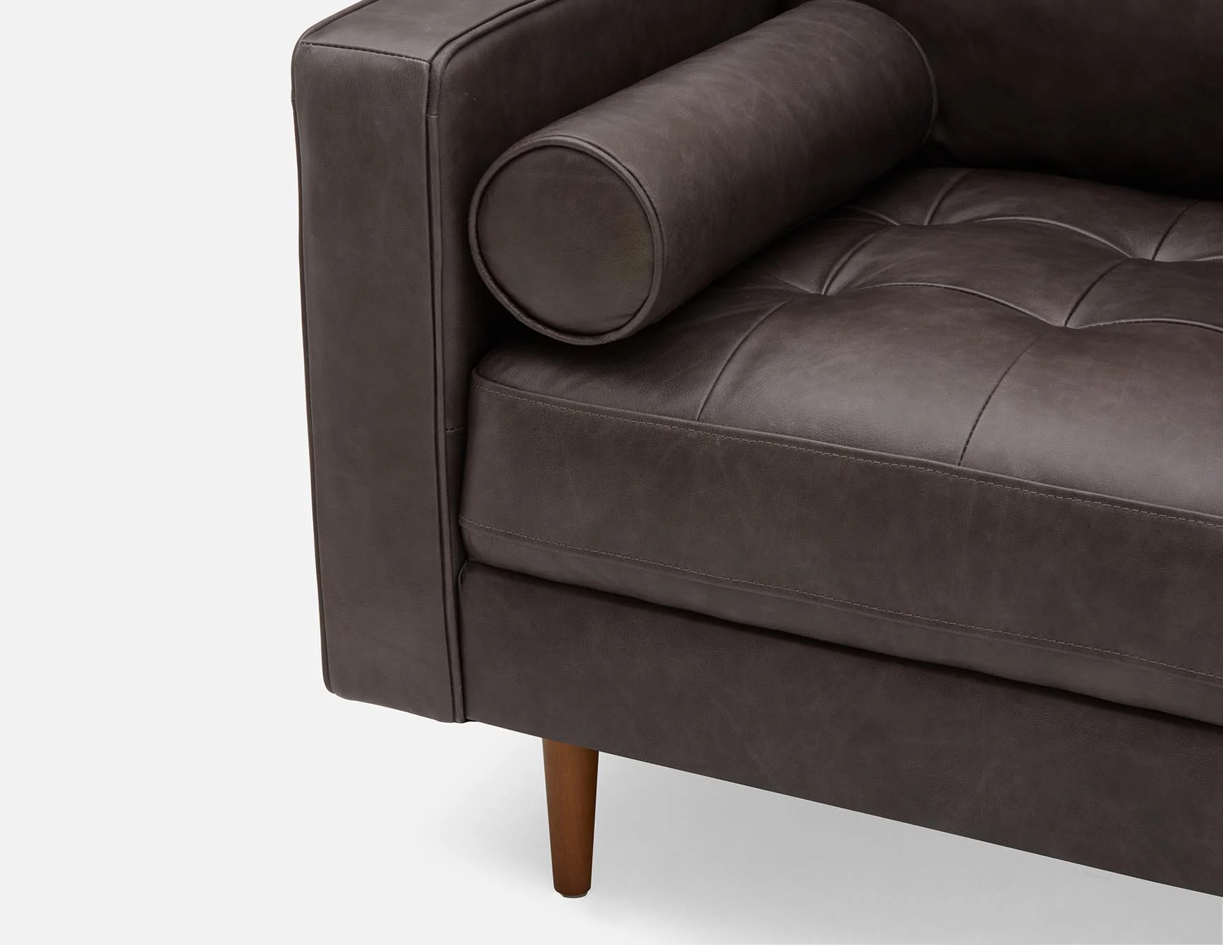 KINSEY — 100% leather armchair (59-04-04-30) - Image 4