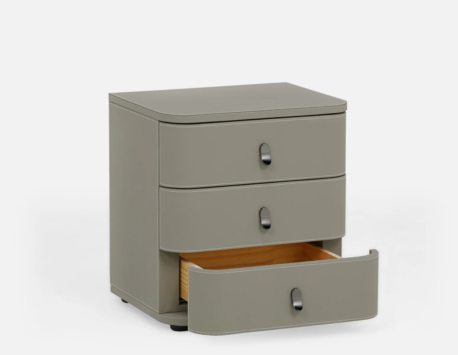 GAEL — Contemporary 3-drawer nightstand - Image 14