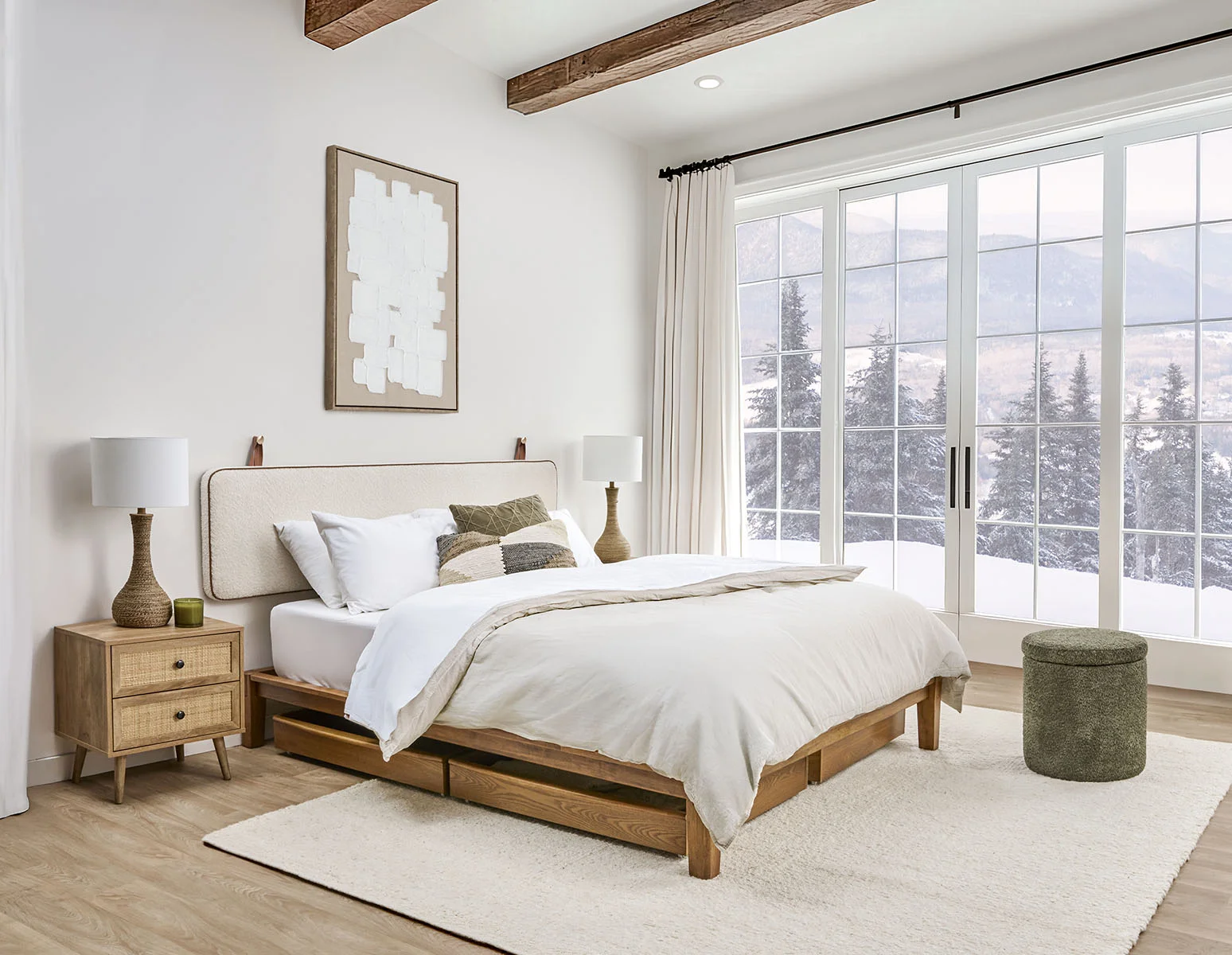 NINA — Minimalistic suspended queen headboard (55-03-87-10) - Image 11