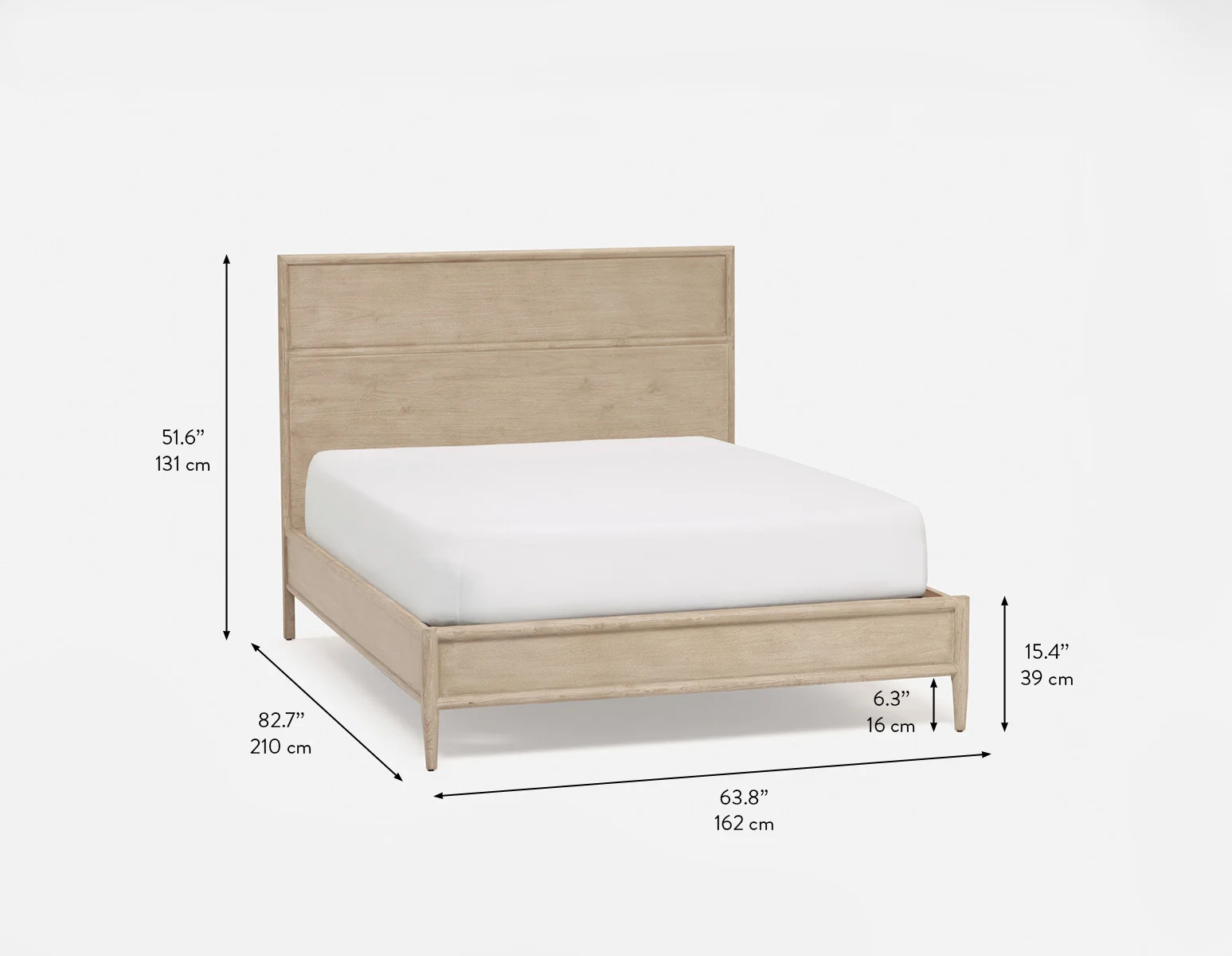 SAHARA — Minimalist scandinavian queen size bed - Image 12