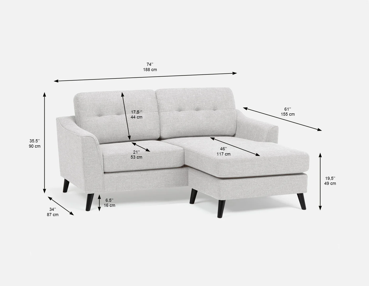 SIRINE — Interchangeable sectional sofa (19-54-42-95) - Image 9