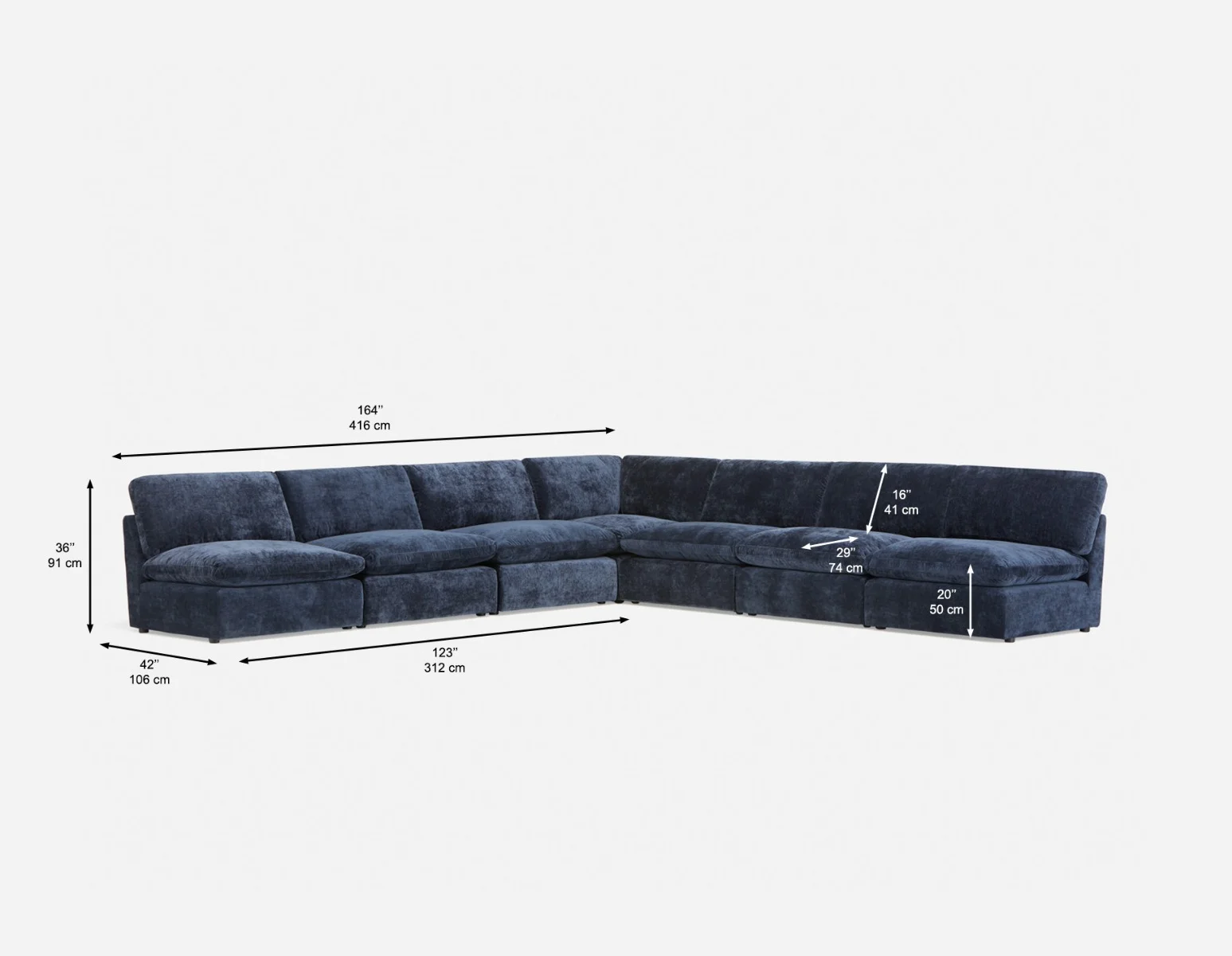 CHABLIS — 7-pc modular interchangeable sofa (79-49-81-60) - Image 5