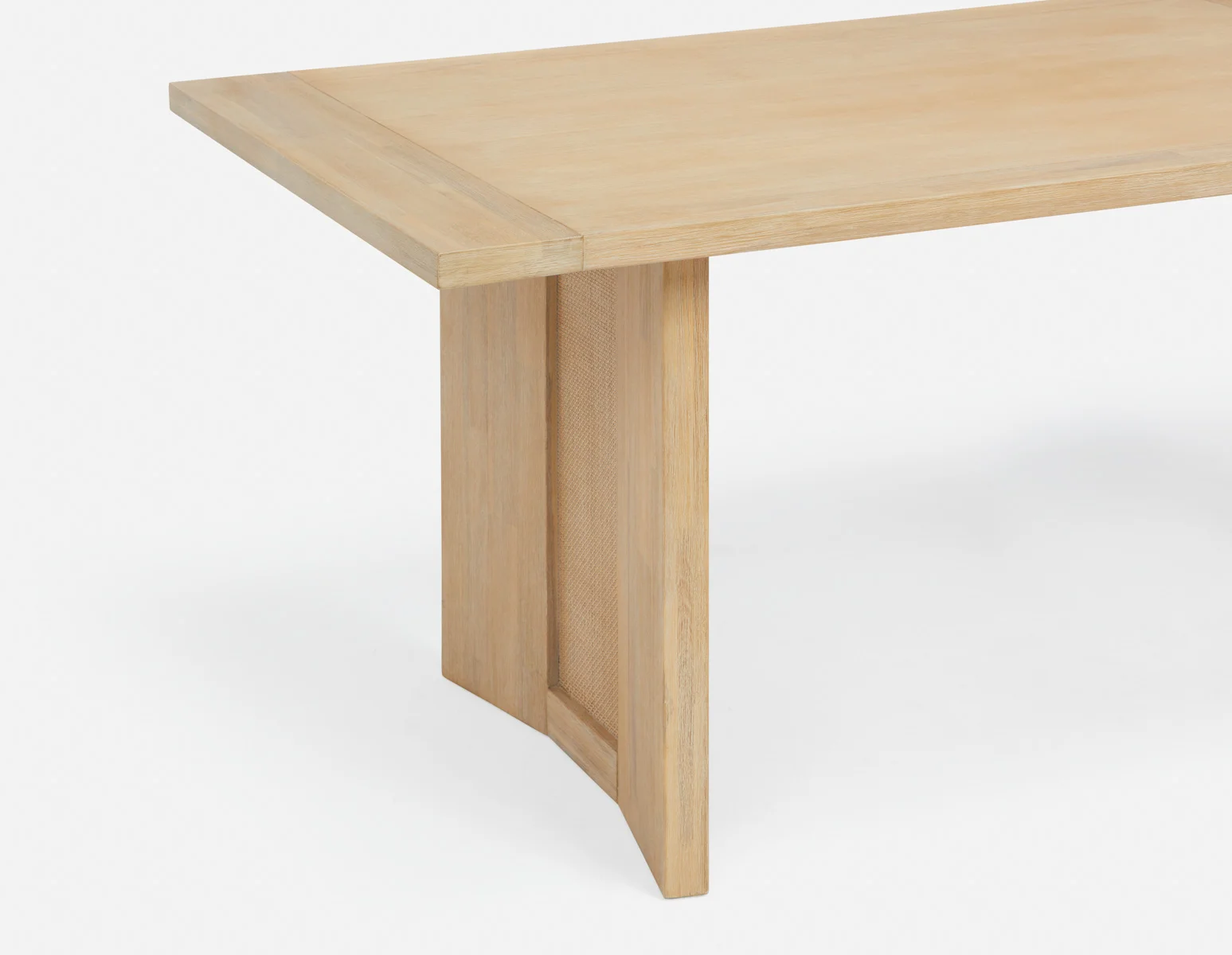 GILLIS — Modern farmhouse acacia wood dining table 210 cm - Image 7