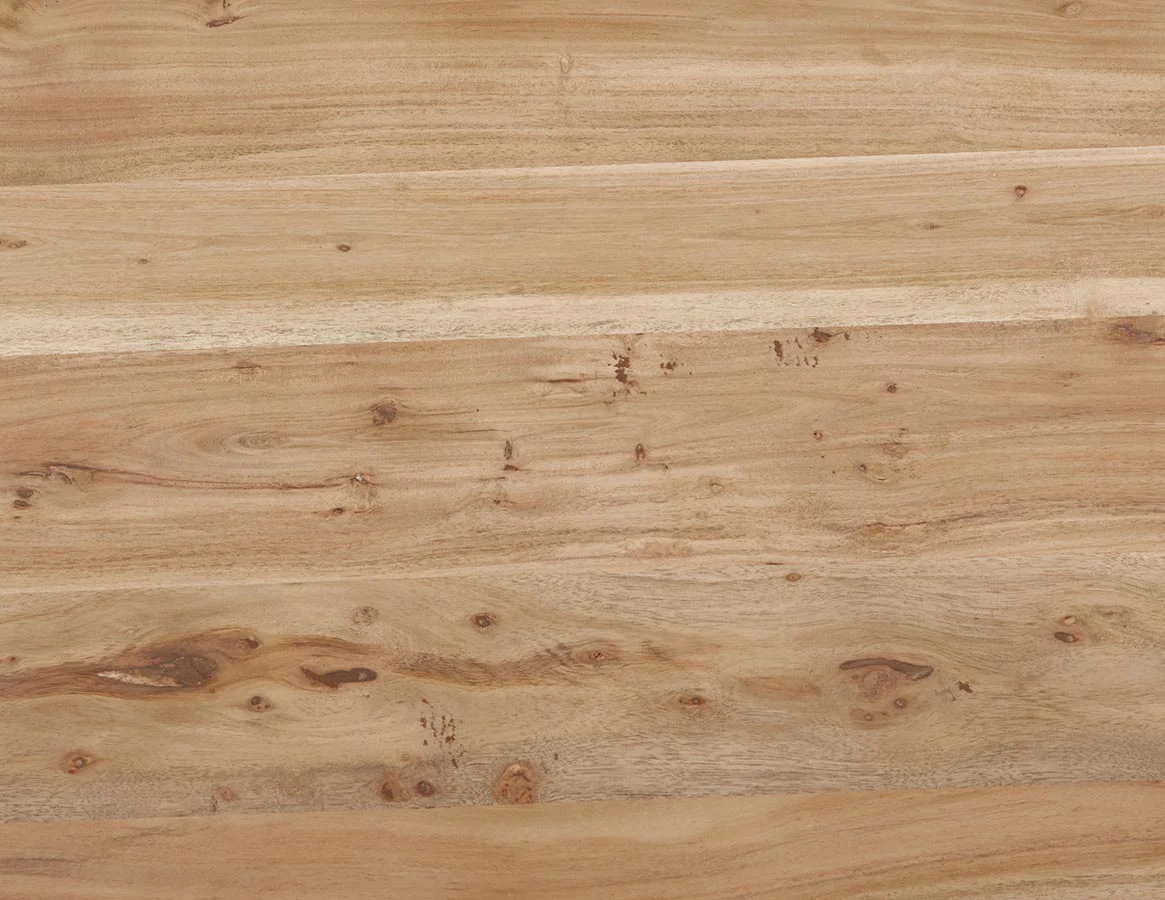 RENO — Solid acacia wood dining table 140 cm - Image 11