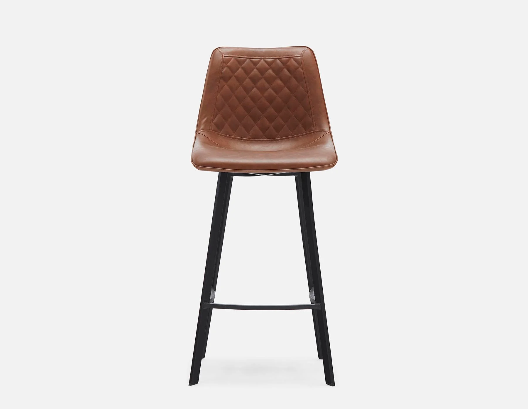 MALI — Mid-century modern bar stool with backrest 76 cm (55-54-87-96) - Image 2