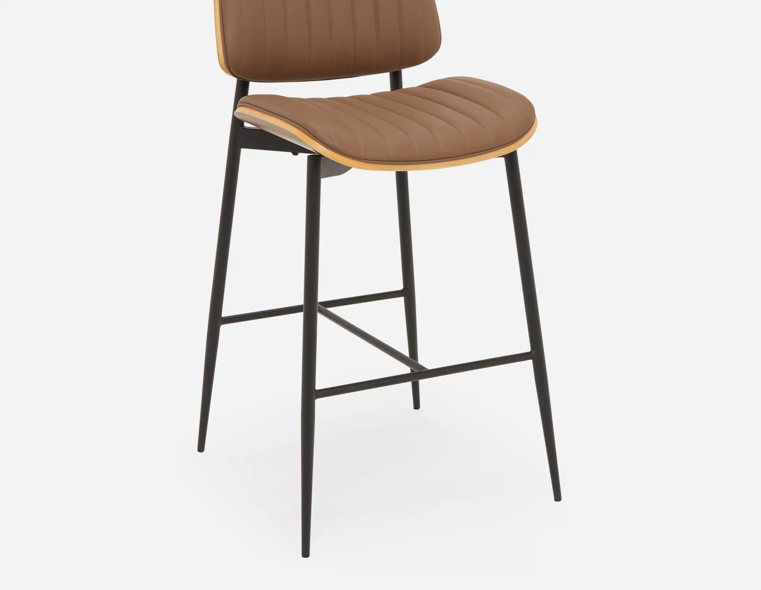 BEHARA — Mid-century modern retro bar stool 76 cm - Image 7