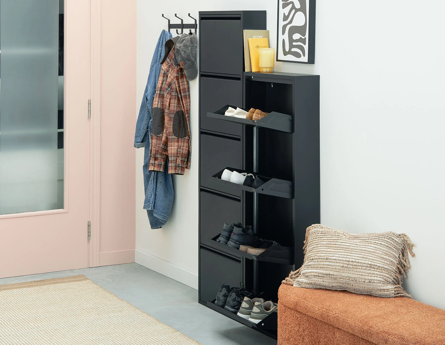 BERT — Modern 4-door shoe cabinet (36-68-26-20) - Image 10