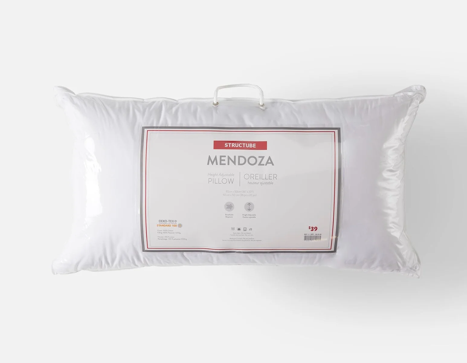 MENDOZA — Adjustable pillow 92 cm x 50 cm - Image 2