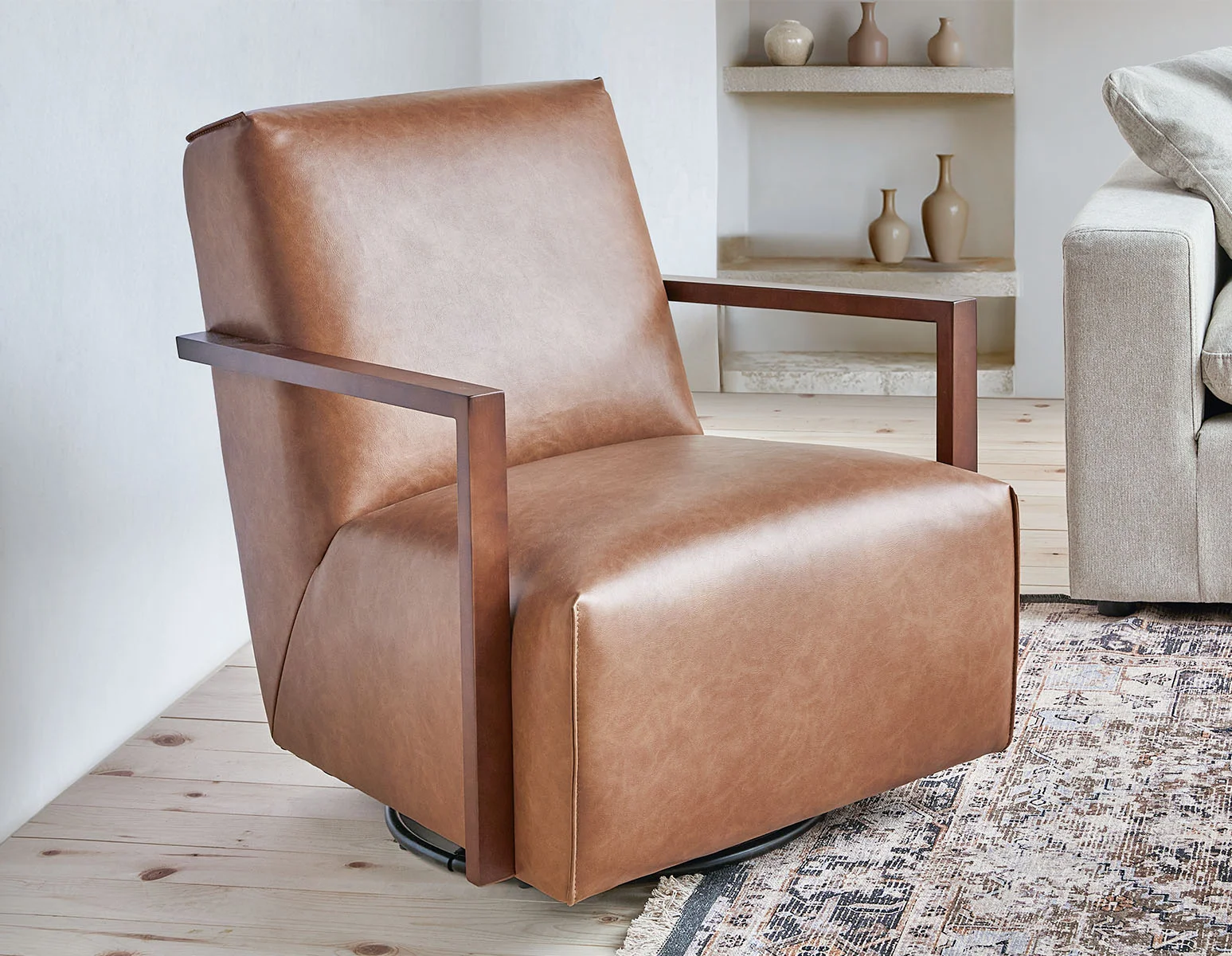 SELBY — Swivel glider accent chair (67-63-86-96) - Image 10
