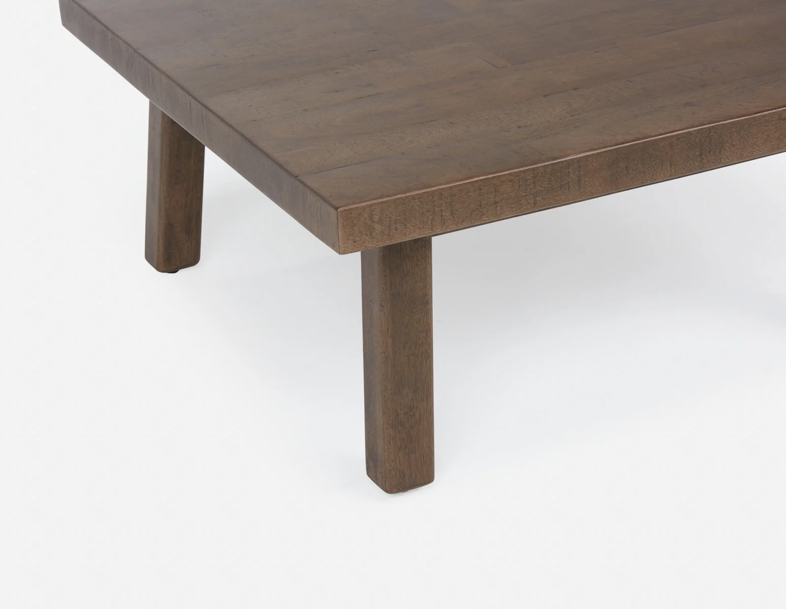 THESSALIA — Distressed solid mango wood coffee table 90 cm (15-88-67-96) - Image 3