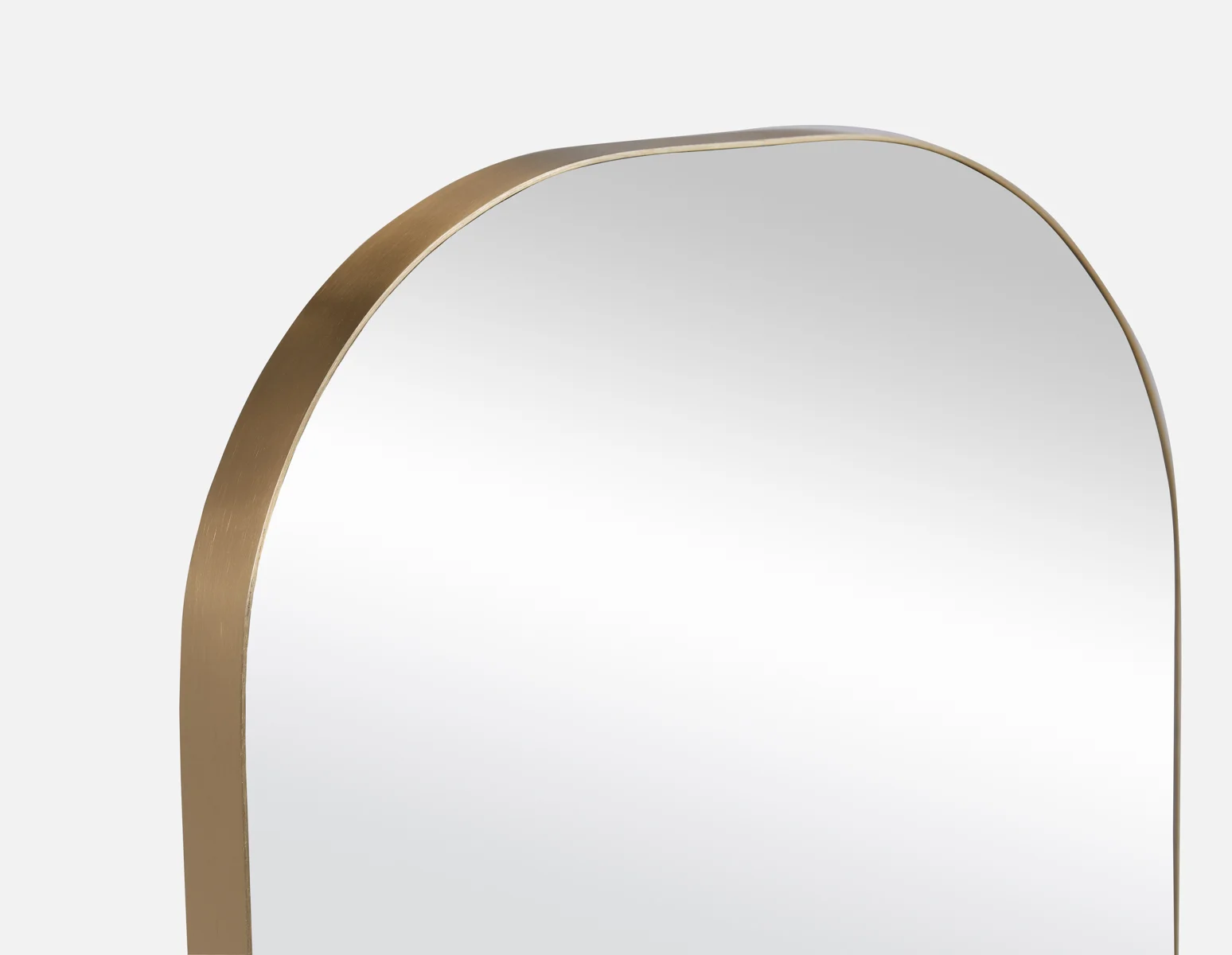 DENNES — Oval stainless steel mirror 50 cm x 120 cm - Image 2