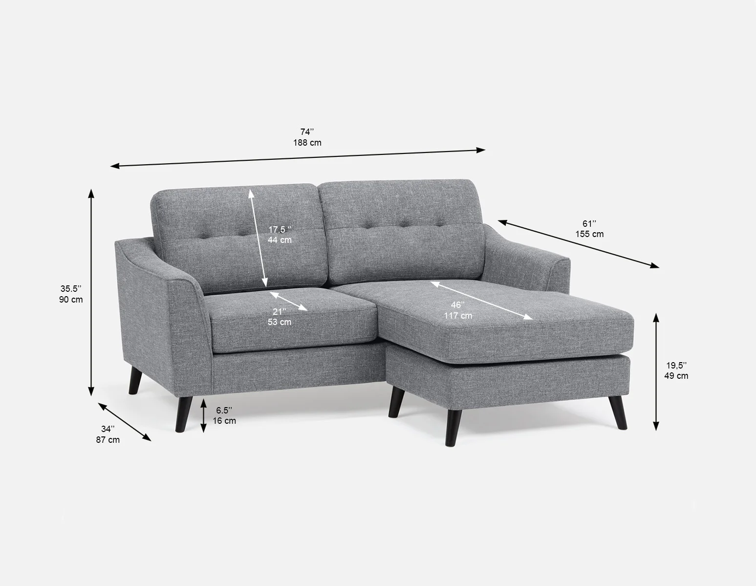SIRINE — Interchangeable sectional sofa (19-54-42-30) - Image 9