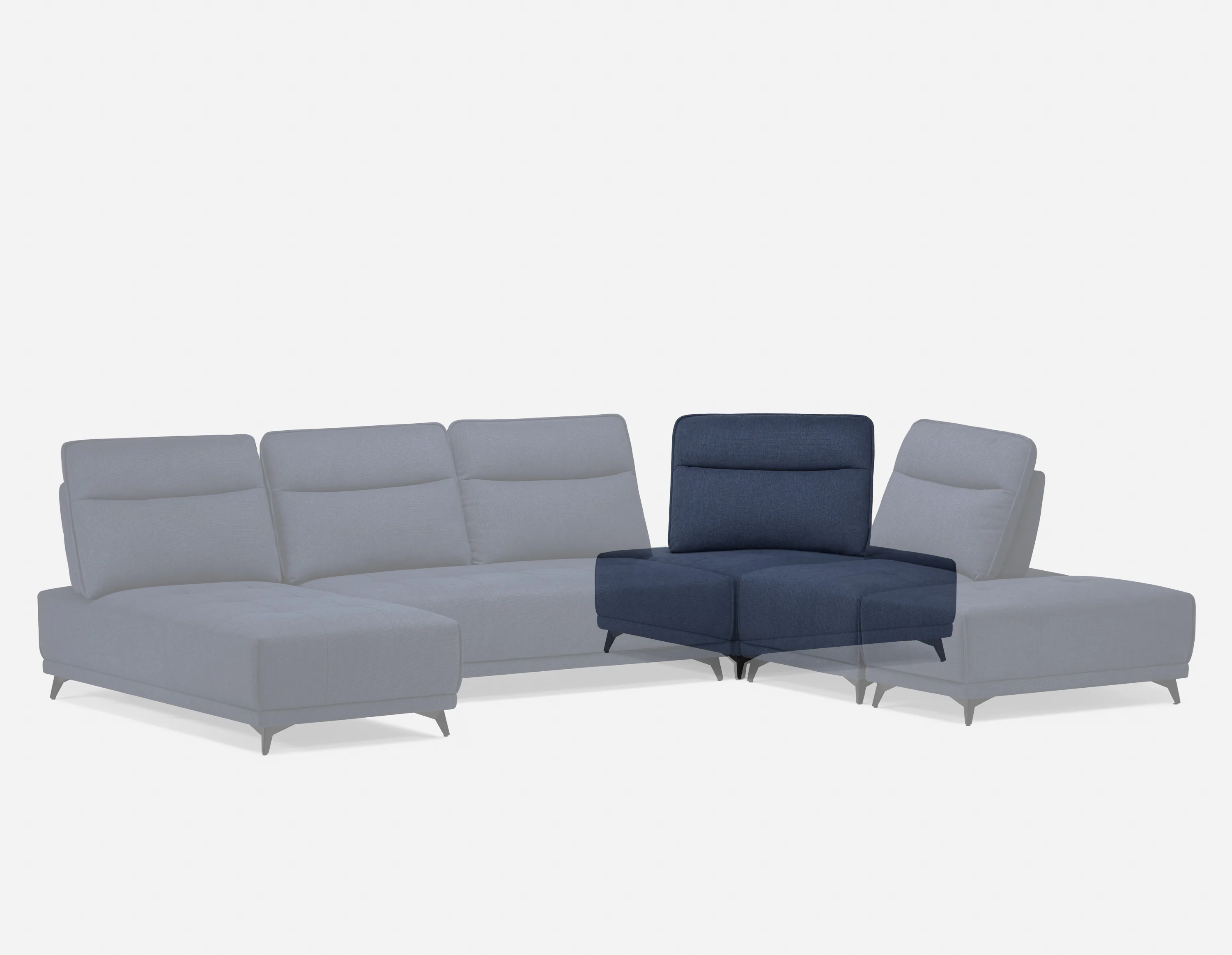 SIMON — Corner seat with adjustable backrest (61-42-44-60) - Image 2